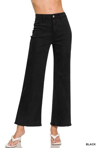 Rosie Wide Leg Black Jeans