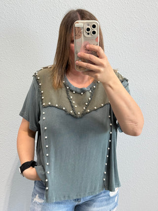 Bailey Pearl Oversize Top