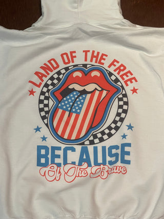 Land Of The Free Graphic Hoodie/Crewneck/T-Shirt