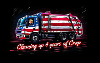 Trump Cleaning Up 4 Years Graphic T-Shirt/Crewneck