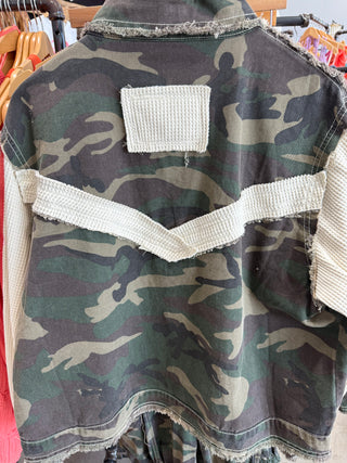 Not Basic Balloon Sleeve Camp Jacket