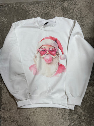 Santa Bubble Gum Graphic Crewneck/T-Shirt