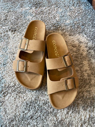 Summer Chunky Platform Sandal Tan