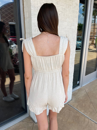 Drew Sleeveless Ruffle Romper