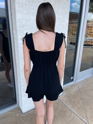 Drew Sleeveless Ruffle Romper