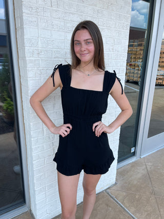 Drew Sleeveless Ruffle Romper