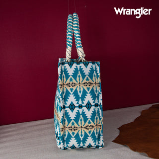 Wrangler Southwestern Print Tote Bag - Turquoise