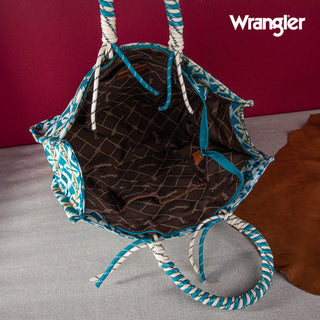 Wrangler Southwestern Print Tote Bag - Turquoise