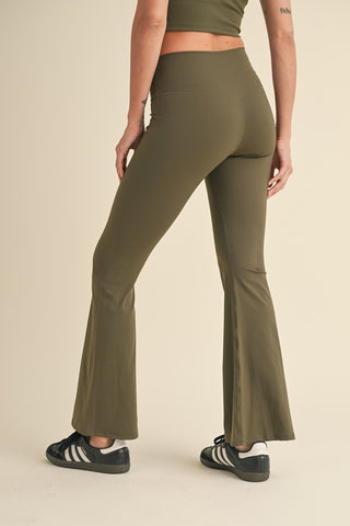 Silence High Waist Crossover Flare Legging