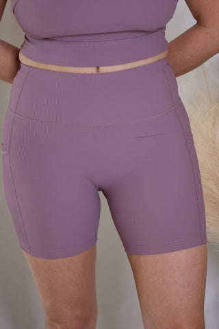 Lavender Hitting The Streets Biker Shorts by LuvLeigh Apparel