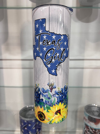 Texas Girl Sunflowers Tumbler